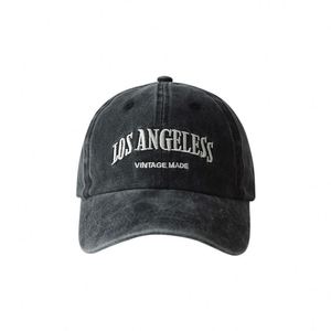 Gorra de béisbol deportiva original al por mayor, lavada, con efecto desgastado, visera curva personalizada, tejido 100% algodón, estampada con serigrafía, ajustable - Product Image 5