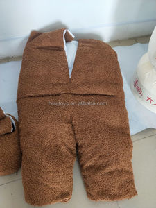 Costume d'ours amusant Hola pour adultes / Costume de mascotte d'ours en peluche - Product Image 5