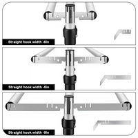 Kit de toile de fond Pipe and Drape avec 3 barres transversales en aluminium pour la décoration de scène d'événements et de mariages – Fournisseur d'usine
