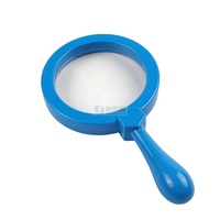 Educational Kids Reading Jumbo Handheld Magnifier 90mm Lens Diameter Plastic Magnifying Glass Stand No Light Learning Resource