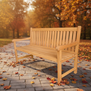 Panca in Legno Massello con Bordo Naturale dal Design Moderno per Sale <span class=keywords><strong>da</strong></span> Pranzo, Hotel, Giardini, Esterni, Patii, Parchi, Ville - Prezzo di Fabbrica, Adatta anche per Soggiorni - Product Image 4