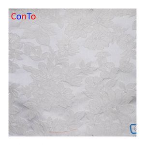 Nuovo Tessuto Jacquard Floreale in Poliestere per Pantaloni Eleganti - Product Image 2