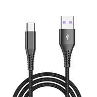 Câble de données USB-C vers USB-C en nylon tressé avec conducteur en cuivre pur pour téléphones mobiles iPhone, charge ultra-rapide 66W, écologique