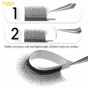 A-RIX Slant Fly Foxy W Shape 3/4/5D Lashes Wispy Premade Fan Eyelash Extension Volume Eyetail Elongation Effect Manga Cat Eye - Product Image 2