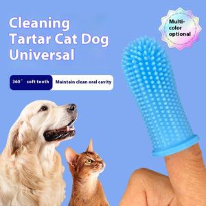 Universale pieghevole in <span class=keywords><strong>Silicone</strong></span> spazzolino da denti per il gatto e il cane tartaro di pulizia per la cura orale spazzola per la toelettatura nell'uso del bagno - Product Image 3