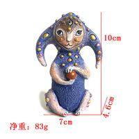 Mignon Kawaii Fantasy World Créature Décorations Ornements DIY Elf Résine Statue Dessin Animé Alien Extérieur Jardin Décor À La Maison Figurine