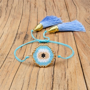 Moyamiya 2020 venta al por mayor Miyuki pulsera <span class=keywords><strong>de</strong></span> <span class=keywords><strong>mal</strong></span> <span class=keywords><strong>de</strong></span> <span class=keywords><strong>ojo</strong></span> con colorido borla <span class=keywords><strong>de</strong></span> moda accesorios <span class=keywords><strong>de</strong></span> la pulsera <span class=keywords><strong>de</strong></span> las mujeres - Product Image 6