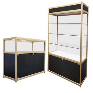 <span class=keywords><strong>Vitrina</strong></span> <span class=keywords><strong>de</strong></span> <span class=keywords><strong>Vidrio</strong></span> para Joyería, Exhibidor Vertical para Tienda Minorista, con Cerradura y Luz LED, Escaparate para Joyería - Product Image 1