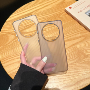 Funda de teléfono con diseño de rayas mate originales para <span class=keywords><strong>Huawei</strong></span> P70 <span class=keywords><strong>Pro</strong></span> Pura 70 Ultra Mate <span class=keywords><strong>60</strong></span> 50 40 <span class=keywords><strong>Pro</strong></span>, cubierta trasera de plástico duro a prueba de golpes - Product Image 2