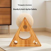 Balle à griffer pour chat, résistante aux morsures, durable, écologique, interactive, anti-ennui, pour arbre à chat et griffoir