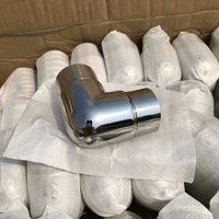 Accessoires de main courante d'escalier ZD acier inoxydable 304 316 vissé fileté connecteur de Tube de coude égal à 90 degrés pour balcon