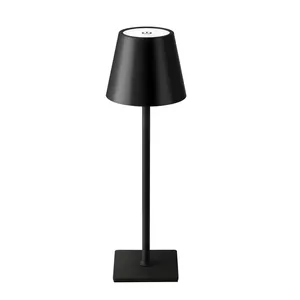 Cordless Table Lamp Portátil LED Desk Lamp 5000mAh bateria operado 3 cores Stepless escurecimento Up para Barras Restaurante Quarto Outdo