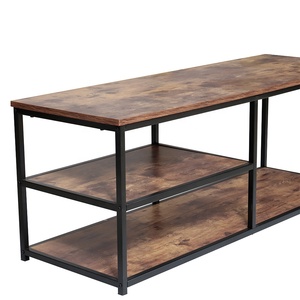Muebles de sala de estar Mesa de centro Estante de madera rústico <span class=keywords><strong>industrial</strong></span> Soporte de TV - Product Image 2