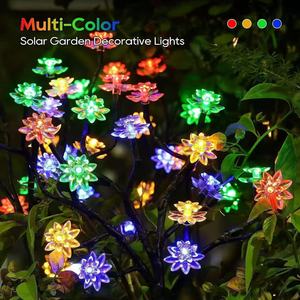 Luces Solares para Árbol de Cerezo, LED Blanco Cálido, Resistentes al Agua, Decoración de Jardín para Exteriores, Gran Tamaño, Alimentadas por Energía Solar - Product Image 4