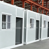 Structure en acier durable, maison modulaire pliable en conteneur de 20 à 40 pieds, luxe pour logement temporaire, directement de l'usine, prix d'usine