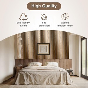 Paneles Acústicos de Madera MDF 3D, Paneles de Pared Interiores Insonorizantes para Decoración de Hoteles, Salas de Estar y Baños, Diseño de Modelo 3D - Product Image 4