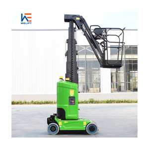 Mini plataforma elevadora eléctrica autopropulsada de 8m, 10m, 200KG, mástil hidráulico, elevador telescópico - Product Image 1