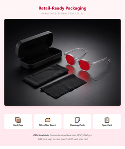 แว่นตาสำหรับนอนหลับสีแดงแบบยูนิเซ็<span class=keywords><strong>ก</strong></span>ซ์ <span class=keywords><strong>ก</strong></span>รอบอะซิเตทคริสตัลทรง<span class=keywords><strong>ก</strong></span>ลม วินเทจ <span class=keywords><strong>ป</strong></span>้อง<span class=keywords><strong>ก</strong></span>ันแสงสีฟ้า ลดอา<span class=keywords><strong>ก</strong></span>ารนอนไม่หลับ สำหรับผู้ชายและผู้หญิง - Product Image 5