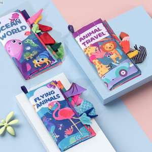 2025 livre <span class=keywords><strong>de</strong></span> tissu <span class=keywords><strong>de</strong></span> bébé d'apprentissage écologique livre <span class=keywords><strong>de</strong></span> <span class=keywords><strong>bain</strong></span> <span class=keywords><strong>de</strong></span> bébé imperméable éducatif pour les enfants - Product Image 4