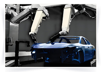 Robot de revêtement industriel à 6 axes avec PLC et moteur pour soudage, pulvérisation et peinture