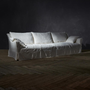 Crema vento tessuto di lino <span class=keywords><strong>bianco</strong></span> divano Chesterfield comodo stile Japandi divano in stile nordeuropa guest house divano personalizzato - Product Image 2