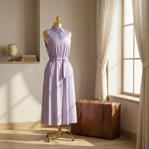 Robe décontractée et élégante pour femme, nouvelle collection 2026, coupe ample, respirante, idéale pour l'été et le printemps, vente <span class=keywords><strong>en</strong></span> gros à bas prix - Product Image 5