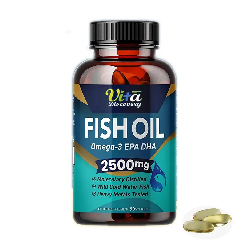 Kega3 — capsules d'huile de poisson, supplément pour favoriser la santé des yeux et de la peau, de haute mer