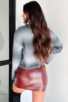 Vente en gros sur mesure Pull rayé en laine à col haut Pull ample et décontracté en tricot Pull chaud d'hiver