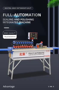 Automatic Linear Sealing Edge Banding Machine <b>for</b> Plywood MDF Production Includes Gluing <b>Corner</b> <b>Trimming</b> Motors Cleaning Bearing - Product Image 3