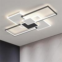 Salon Plafonnier Minimaliste Chambre LED Plafonnier Haute Qualité Carré Fer Acrylique 220v 90 Plafonnier Moderne