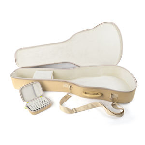 Custodia per plettro per chitarra in EVA oro personalizzata custodia rigida in PU per vassoio in plettro con schiuma con cerniera - Product Image 6