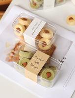 Boîte à tiramisu réutilisable en plastique PS transparent, boîte carrée pour gâteau mousse, emballage alimentaire en gros