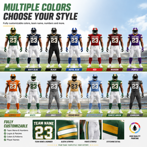 Tenues de football américain personnalisées Vexa, ensemble de maillots d'équipe avec nom, numéro, logo, design personnalisé, performance, OEM, vente en gros - Product Image 3