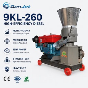 Pellettatrice Diesel 9KL-260 da 35HP con Avviamento Elettrico, Mobile, 400-600kg all'Ora per Allevamenti di Bovini, Ovini e Pollame - Product Image 2