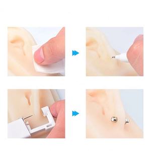 <span class=keywords><strong>Kit</strong></span> de perforación de oreja de un solo uso al por mayor <span class=keywords><strong>para</strong></span> bebés y <span class=keywords><strong>niños</strong></span>, incluyendo tachuelas hipoalergénicas de acero inoxidable con aleta suave - Product Image 4