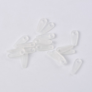 Boucle de panneau arrière de cadre photo en plastique transparent en forme de C 18x7mm, pièce moulée par injection en forme de tranche de grain de tournesol - Product Image 3