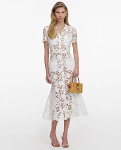 Nuovo Arrivo: Abito Lungo Elegante da Donna con <span class=keywords><strong>Maniche</strong></span> Corte in Pizzo Traforato, Linea A e Effetto Snellente - Product Image 6