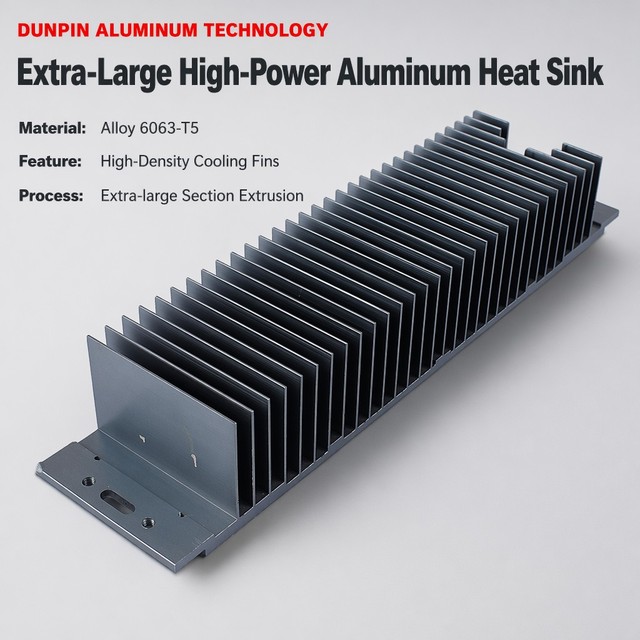Custom Large Silver Anodized Aluminum Heat Sink Radiator 6063 T5 Profile with CNC Cutting Bending & Welding Services Industrial