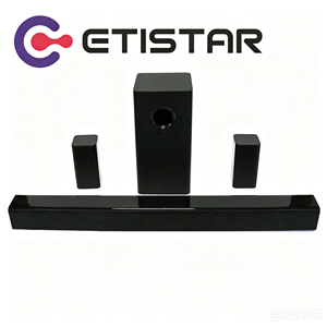OEM ETISTAR Barra <span class=keywords><strong>de</strong></span> <span class=keywords><strong>Sonido</strong></span> Delgada 5.1 Canales con Subwoofer, Bajos Profundos Inmersivos, Sistemas <span class=keywords><strong>de</strong></span> Cine en Casa <span class=keywords><strong>para</strong></span> AUX Óptico, Control Remoto, Madera - Product Image 1