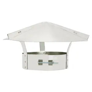 Capuchon de cheminée réglable personnalisé Capuchon de cheminée en acier galvanisé Capuchon de protection contre la pluie Capuchon de protection Fin - Product Image 1