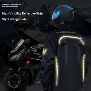 Ensemble imperméable épaissi <span class=keywords><strong>veste</strong></span> et pantalon, type séparé, double couche respirante, protection intégrale contre les fortes pluies pour homme, idéal pour l'extérieur - Product Image 2