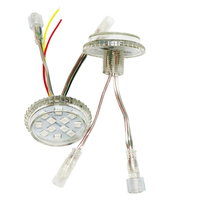 Luz LED de punto de píxel RGB de 24 V para exteriores, tipo rueda de la fortuna, para feria, E14, 50 mm, 12 LED SMD5050 RGB, UCS1903, UCS2903