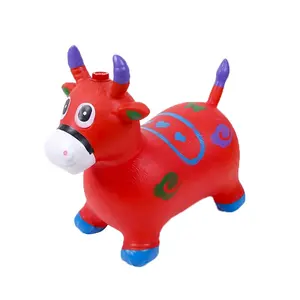 纸箱设计高品质的孩子跳跃动物牛玩具
