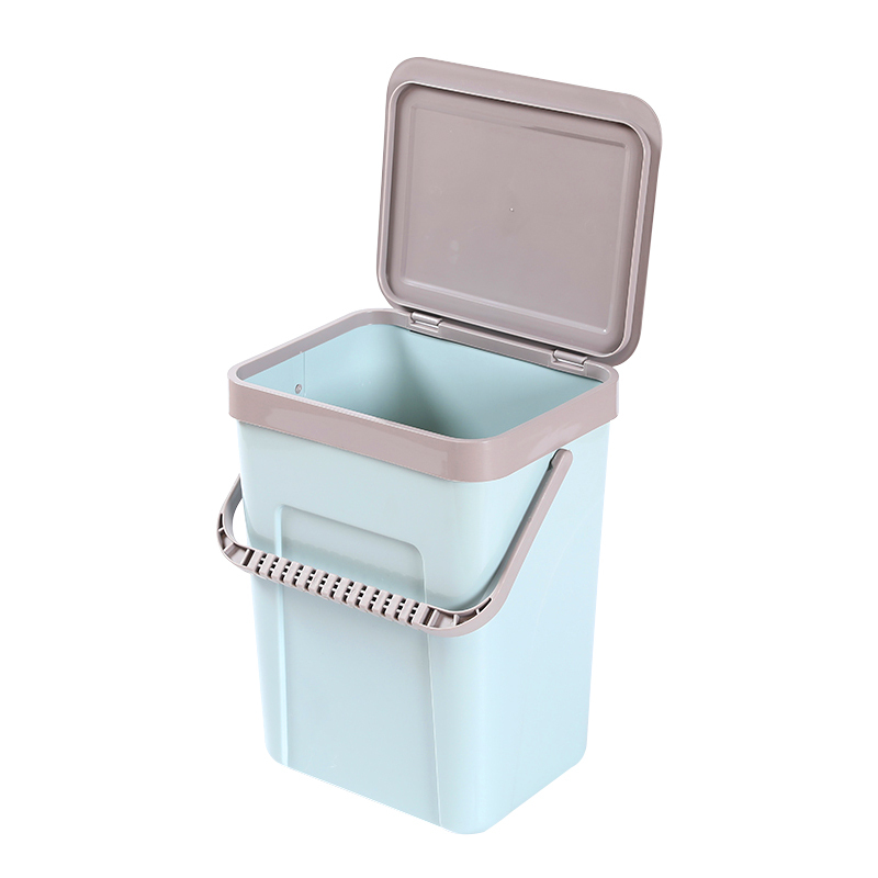 Más nuevo y más Favorable cubo con tapa coche basura clásico de basura de plástico Bin