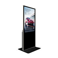 Monitor DE PANTALLA DE PUBLICIDAD Android HD de 55 pulgadas, soporte de suelo suministrado por fábrica para tienda minorista para ascensores y centros comerciales