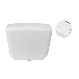 Cisterna empotrada para mochila, color blanco, 38 cm de largo, 44 cm de ancho, 13.5 cm de alto, con revestimiento interno - Product Image 1