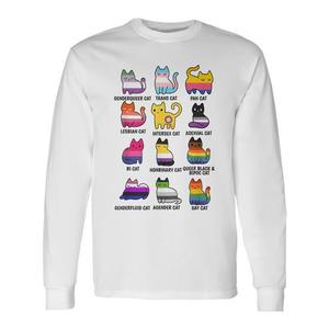 Maglietta a Maniche Lunghe con Grafica Retrò LGBT, Unisex, Stampa Digitale per Attività Promozionali - Product Image 1