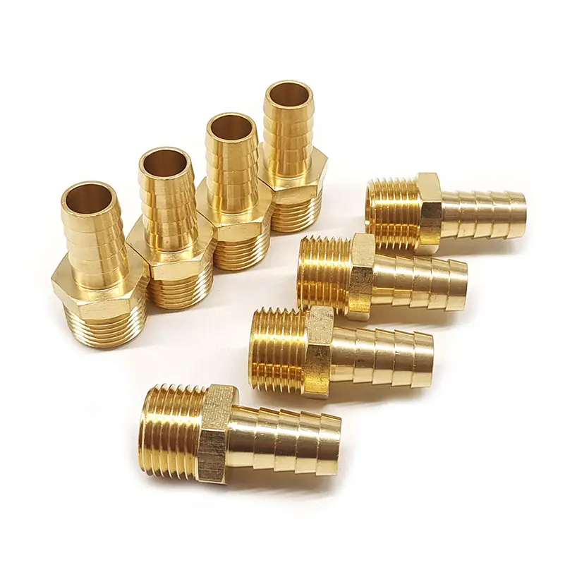 1/4" Male NPT x 1/4" Brass Hose Barb