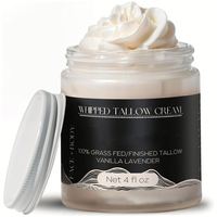 Crème et Lotion Corporelle Anti-Âge Bio au Suif de Bœuf Nourri à l'Herbe et Vitamine E, Marque Blanche