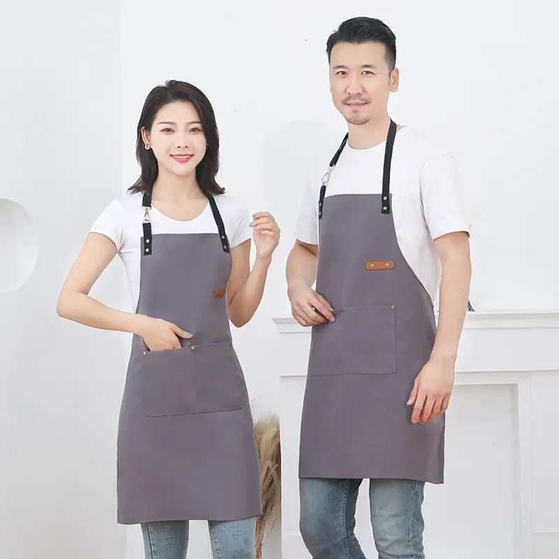 Wholesale TOP Sale Bar Uniforms Designs Restaurant Waiters Waitress Uniform Work Aprons